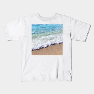 Crashing Waves at the Shore Kids T-Shirt